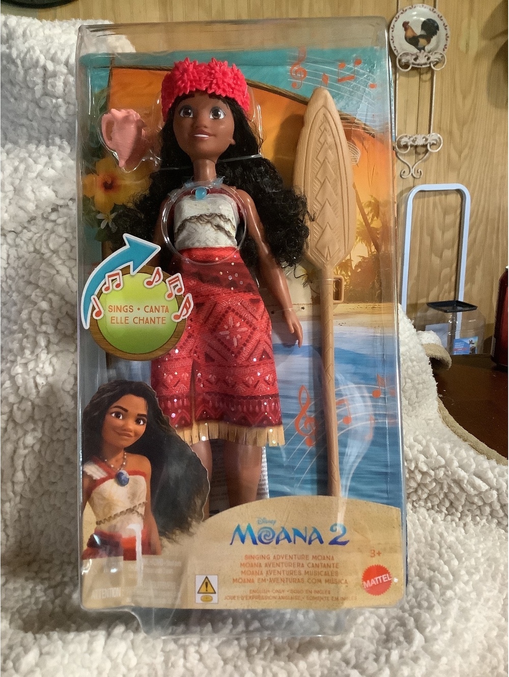 Moana 2 Singing Adventure Doll with Paddle